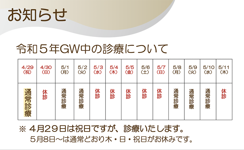 2023ゴールデンウィーク